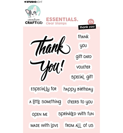 StudioLight Clear stempel –  Thank you Essentials nr. 911