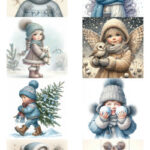 Fairybells 3-D setje 12 - Winter Blauw