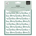 Vaessen Creative • Stencil Merry Christmas 15x15cm - Carla Creates
