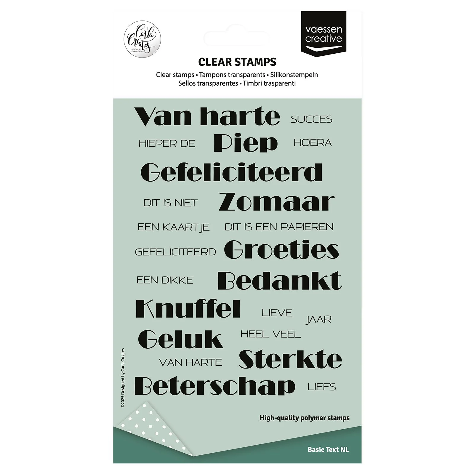 Vaessen Creative • Clear Stamps Nederlandse Teksten 23st.-  Carla Creates