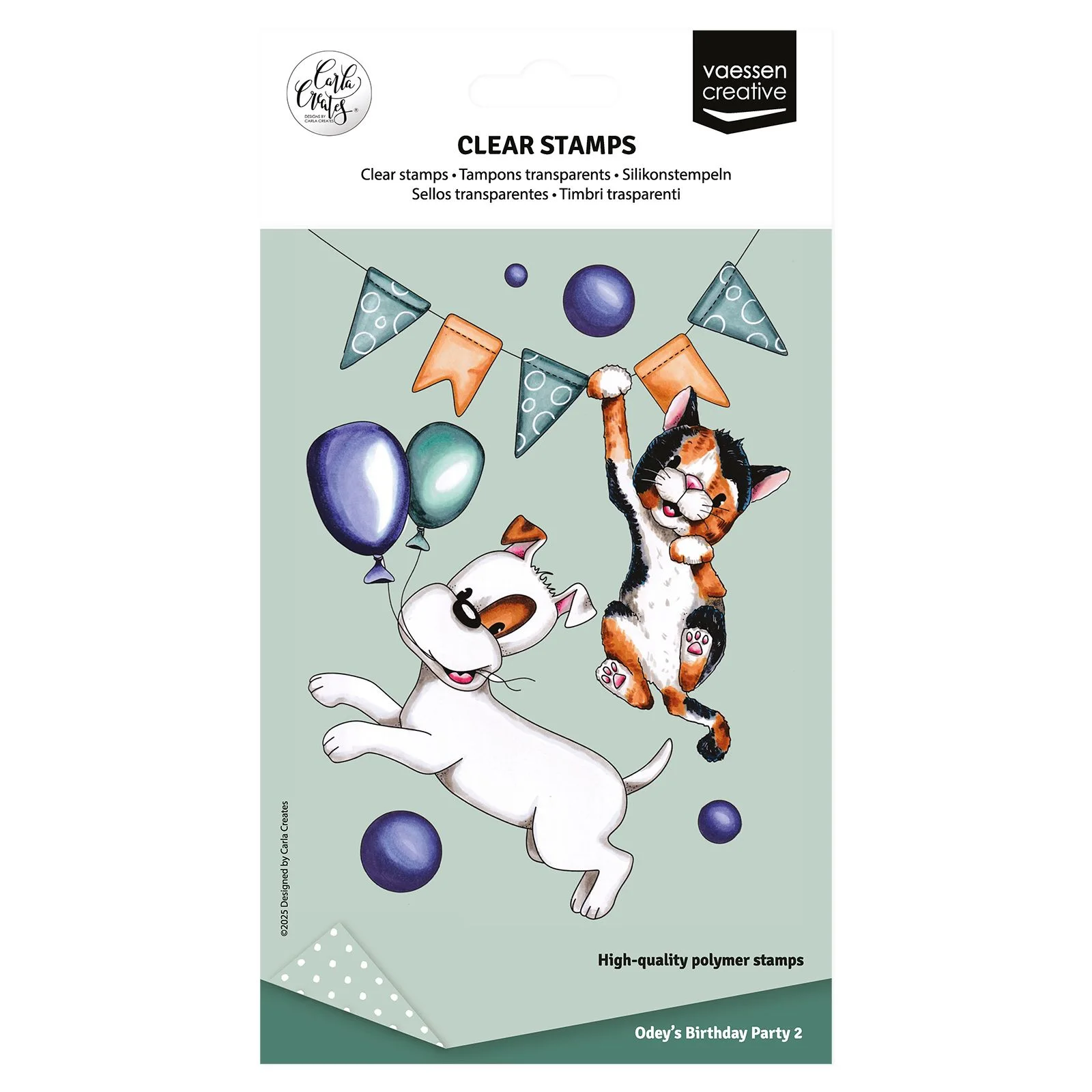 Vaessen Creative • Clear Stamps Odey’s Birthday Party 2 12st. – Carla Creates