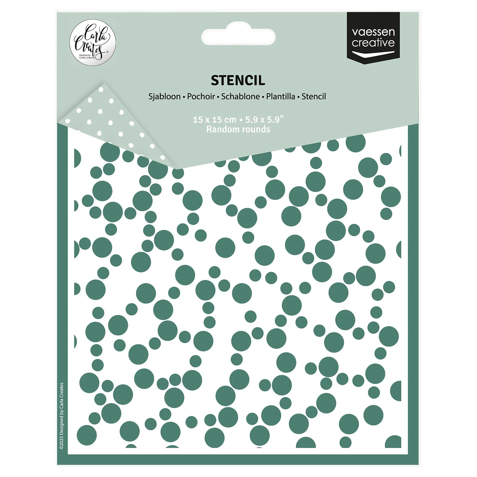 Vaessen Creative • Stencil Random Rounds 15x15cm – Carla Creates