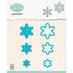 Nellie's Coice - Snijmal Layerd Snowflakes 01