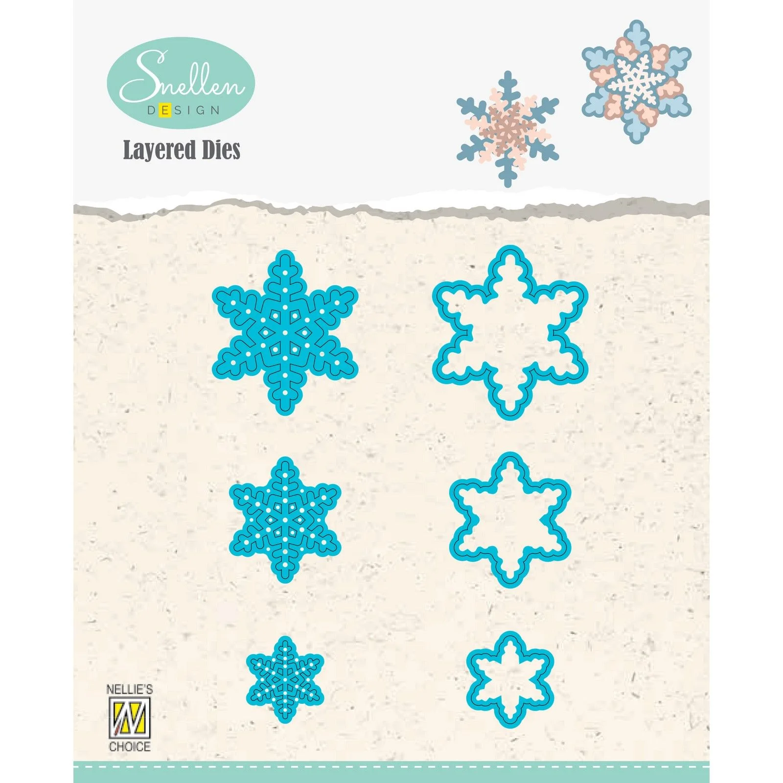 Nellie’s Coice – Snijmal Layerd Snowflakes 01