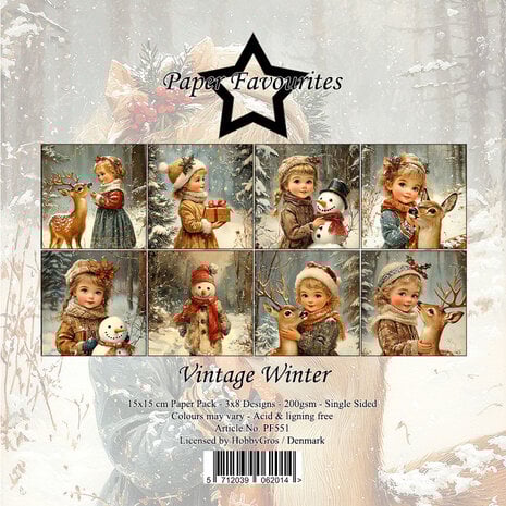 Paper Favourites – Vintage Winter 15x15cm – PF551