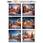 Scenery Push out - Berries Beauties - Magical Winter Village - Square