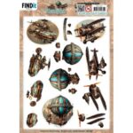 3D Pushout Sheet - Berries Beauties - Steampunk - In the Air