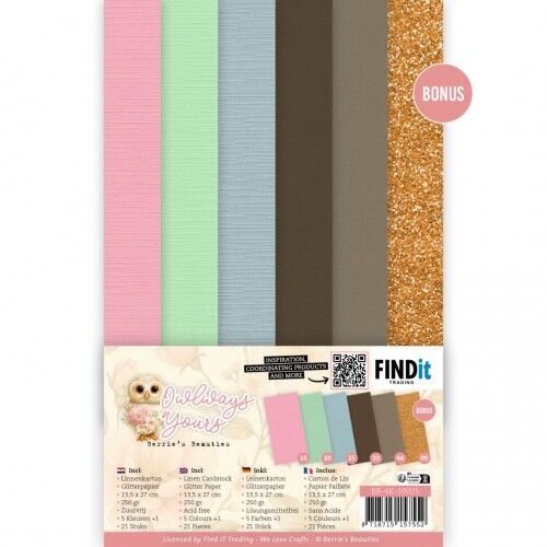 Linnen Cardstock Pack – Berries Beauties – Owlways Yours – 4K