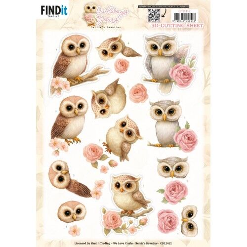 3D Cutting Sheet – Berries Beauties – Owlways Yours – Whimsy