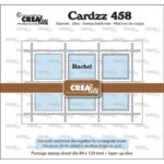 Rechthoekig Postzegelvel Rachel met 6 rechthoeken 89 x 129 mm