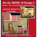 Design I, Trapkaart met 3 treden folded: 13,5 x 13,5 cm