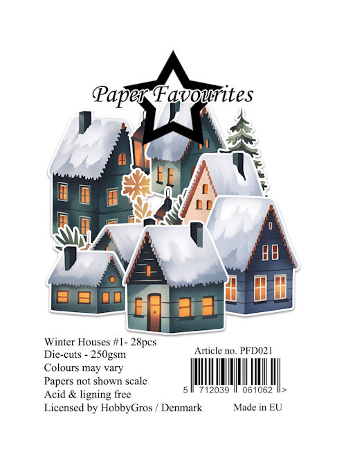 Paper Favourites – Winter Houses #1- PFD021