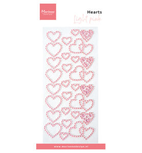Marianne Design Hearts rhinestones - light pink