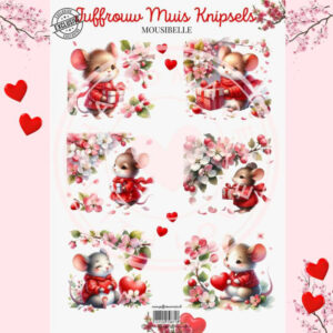 Juffrouw Muis Knipsel - Mousibelle