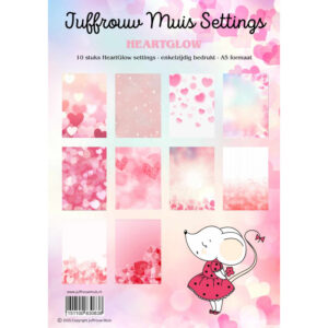 Juffrouw Muis Tiny Cardstock - Heartglow (10 vellen)