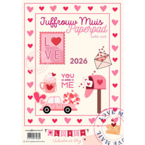 Juffrouw Muis Tiny Cardstock - LOVE (10 vellen)