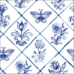 Servetten 5st - Diamond shaped tiles