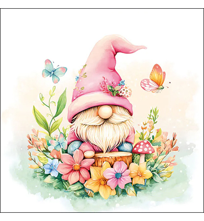 Servetten 5st – Charming gnome
