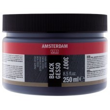 Amsterdam Zwart Gesso 007 Pot 250 ml