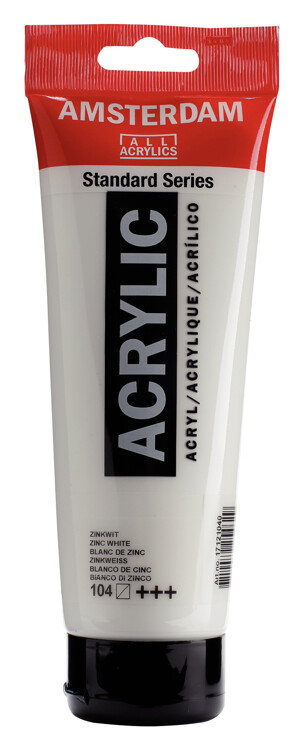 Amsterdam Standard Series Acrylverf Tube 250 ml Zinkwit 104