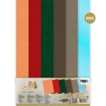 Linnen Cardstock Pack - Berries Beauties - Winter Bunnies - A4