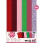 Linnen Cardstock Pack - Berries Beauties - Floral Elegance - A4