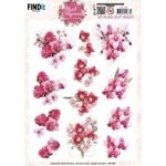 3D Pushout Sheet - Berries Beauties - Floral Elegance - Orchid Grace