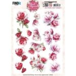 3D Pushout Sheet - Berries Beauties - Floral Elegance - Magnolia Dreams
