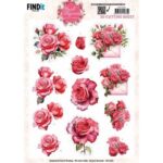 3D Cutting Sheet - Berries Beauties - Floral Elegance - Romantic Roses