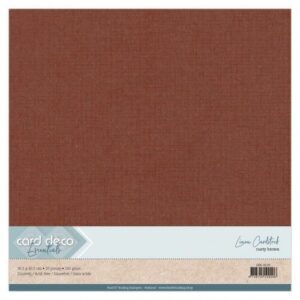 Linen Cardstock - SC - Rusty Brown