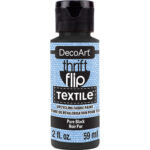 DecoArt - Textielverf Thrift Flip - Pure Black 59ML
