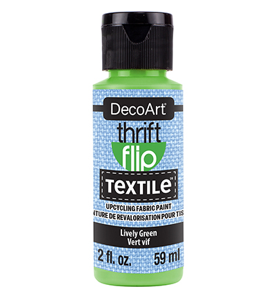 DecoArt – Textielverf Thrift Flip – Lively Green 59ML