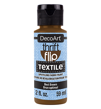 DecoArt – Textielverf Thrift Flip – Best Brown 59ML