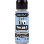 DecoArt - Textielverf Thrift Flip - Pure Silver (Metallic) 59ML