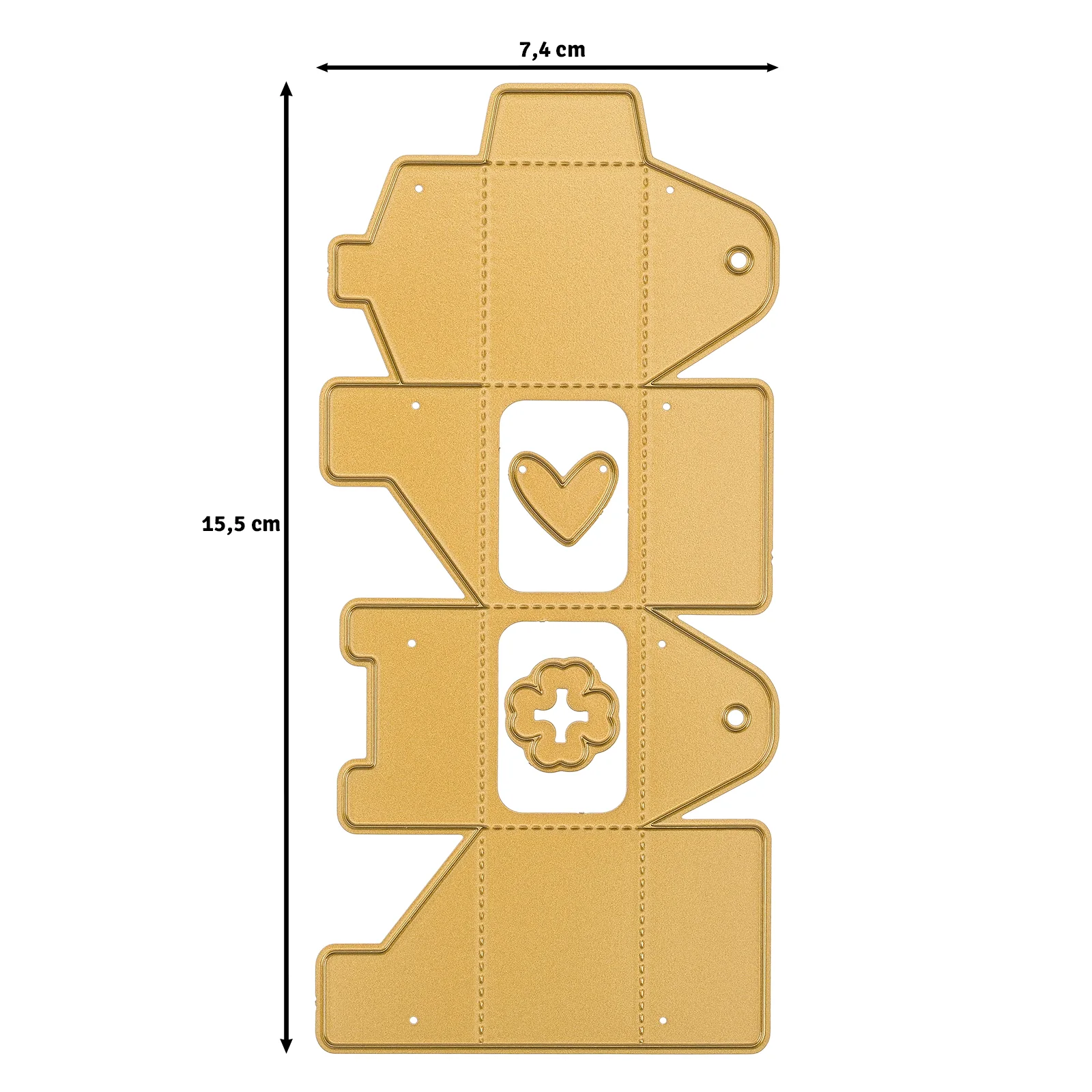 Vaessen Creative • Mini Snijmallen Cadeaudoosje 3st. - Afbeelding 2