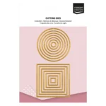 Vaessen Creative • Mini Snijmallen Cirkels & Vierkanten 14st.