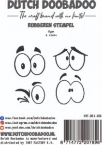 **EUROKNALLER** Dutch Doobadoo Rubber stamp Ogen 4st
