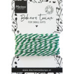 Marianne Design Bakers twine - green/white 5 mtr