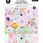 Die Cutting paperpad  Flowers Essentials nr. 413