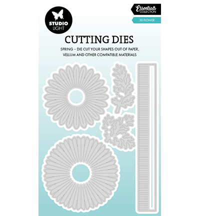 Cutting Die StudioLight  3D Flowers Essentials nr. 1075