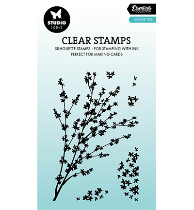 Clear stamp StudioLight Flower tree Essentials nr. 913