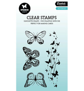 Clear stamp StudioLight  Butterflies Essentials nr. 915