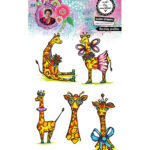 ABM Clear Stamp Dazzling giraffes Art by Marlene nr. 920