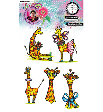 ABM Clear Stamp Dazzling giraffes Art by Marlene nr. 920