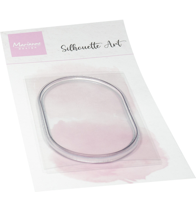Marianne Design Clear Stamp, Silhouette Art – Oval frame
