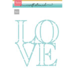 Marianne Design Craft Stencil, LOVE