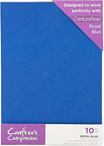 Crafter's Companion - Centura Pearl glitter karton 10vel - Royal Blue