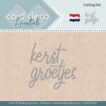 **-50%** Snijmal - Kerst groetjes - Card Deco Essentials