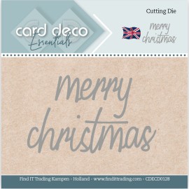 **-50%** Snijmal - Merry Christmas - Card Deco Essentials
