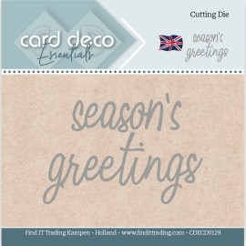 **-50%** Snijmal - Season's greetings - Card Deco Essentials
